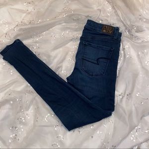 Dark Blue Wash Skinny Jeans